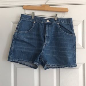 Madewell high waisted jean shorts